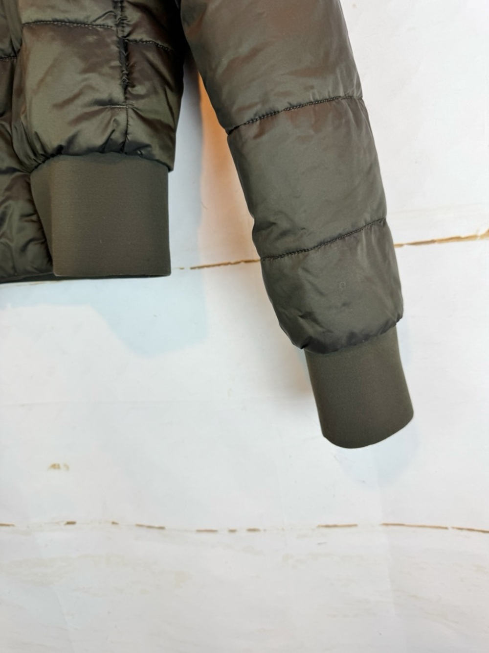 lululemon | Olive Green Reversible Quilted Puffer Bomber Jacket, 4 - Picture 7 of 16